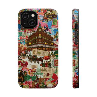 Aesthetic Tough Magsafe London Coquette Collage Phone Case - For iPhone 17 Pro Max iPhone 16 Pro iPhone 15 Iphone 14 Plus 13 Pro 12 11 10 - Studio40ParkLane