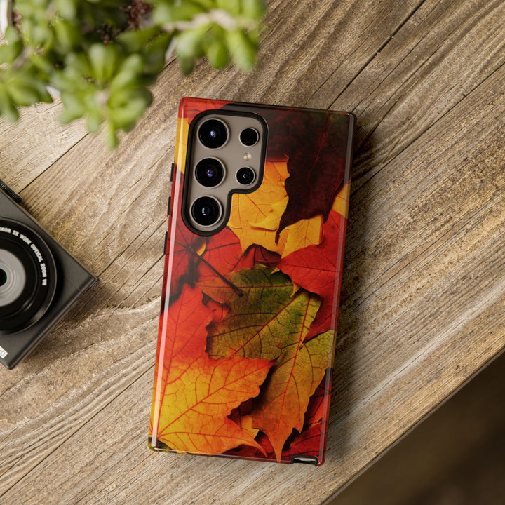 Autumn Fall Leaves Gift Cute Phone Case for, Samsung Galaxy S24, S23, S22, S21, IPhone 16 Case | Iphone 15, Iphone 14, IPhone 13 Case Mom Dad Gift - Studio40ParkLane