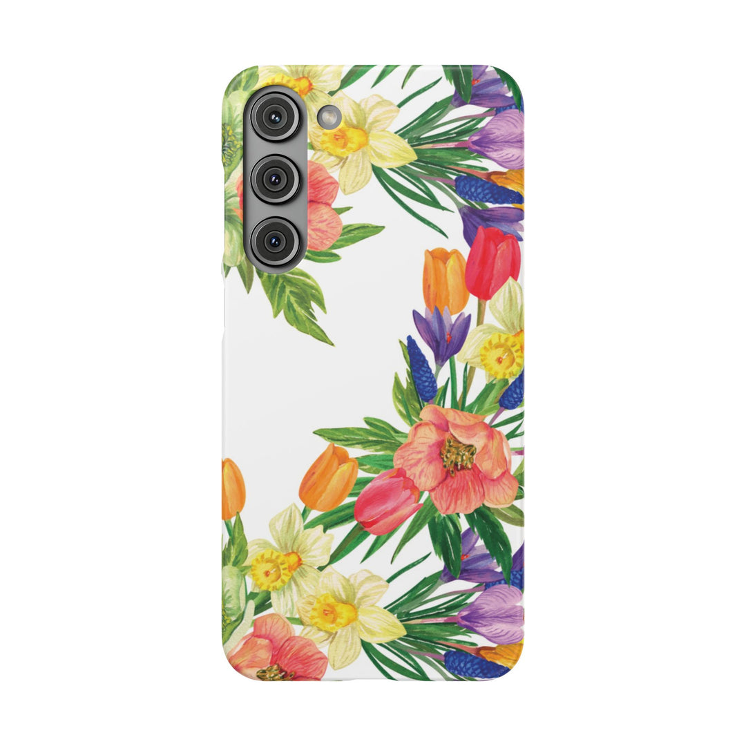 Sleek Snap Spring Summer Flowers Cute Phone Case for iPhone 16 15 14 13 12 11 X Xs Max Xr Pro Plus Samsung Galaxy S24 S23 S22 S21 S20 Ultra
