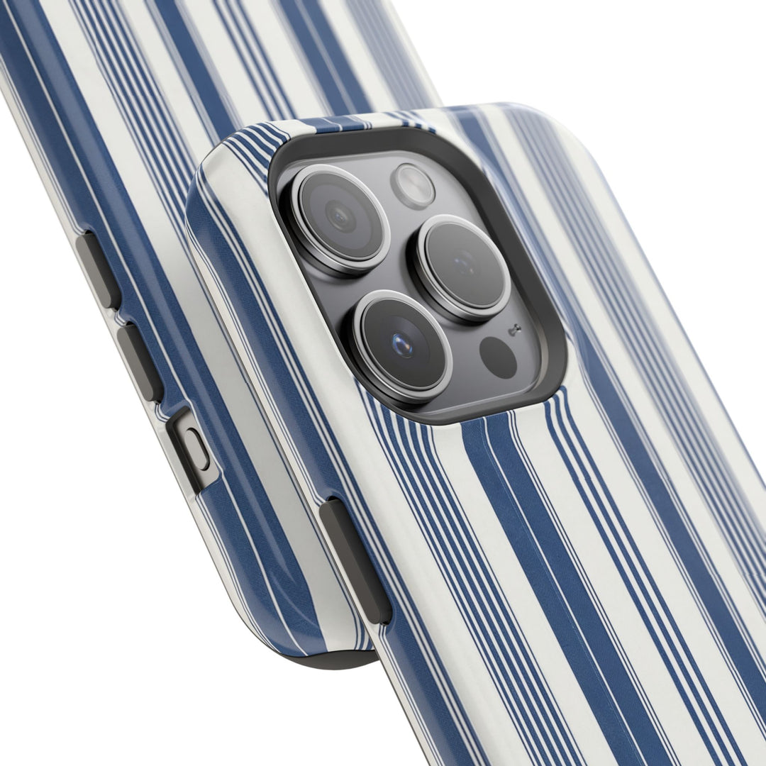 MagSafe Cute Phone Case, Coastal Striped Phone Case for iPhone 17 16 15 14 13 12 Pro Max, Samsung S26 S25 S24 Ultra case - Studio40ParkLane