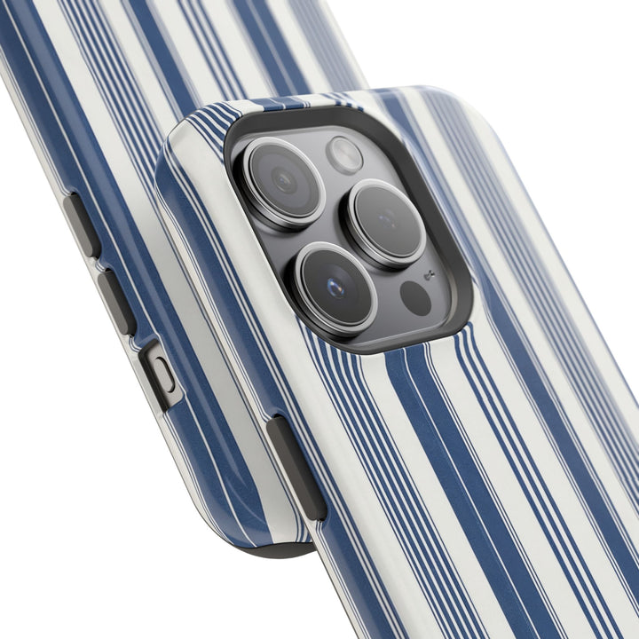 MagSafe Cute Phone Case, Coastal Striped Phone Case for iPhone 17 16 15 14 13 12 Pro Max, Samsung S26 S25 S24 Ultra case - Studio40ParkLane