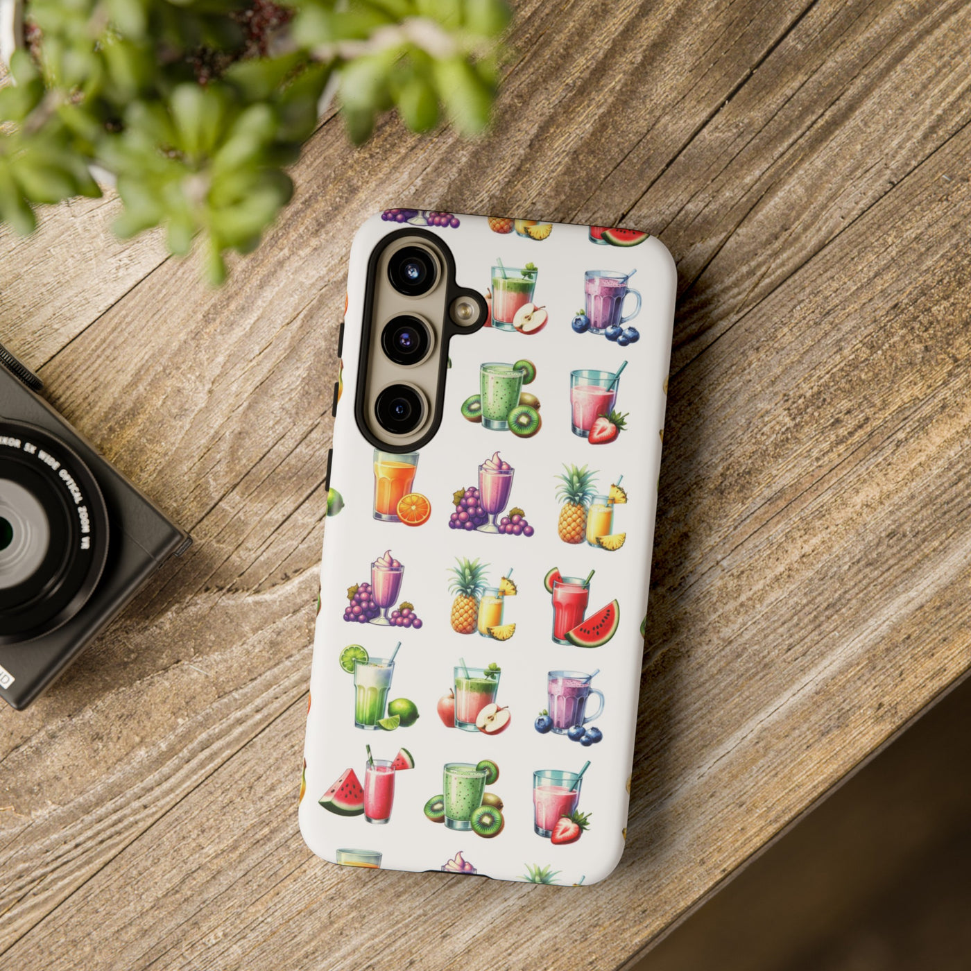 Cute Samsung Case | Cool Iphone Case | Tropical Summer Fruit Cocktail, Samsung S24, S23, S22, S21, IPhone 15 Case | Iphone 14 Case, Iphone 13 Case