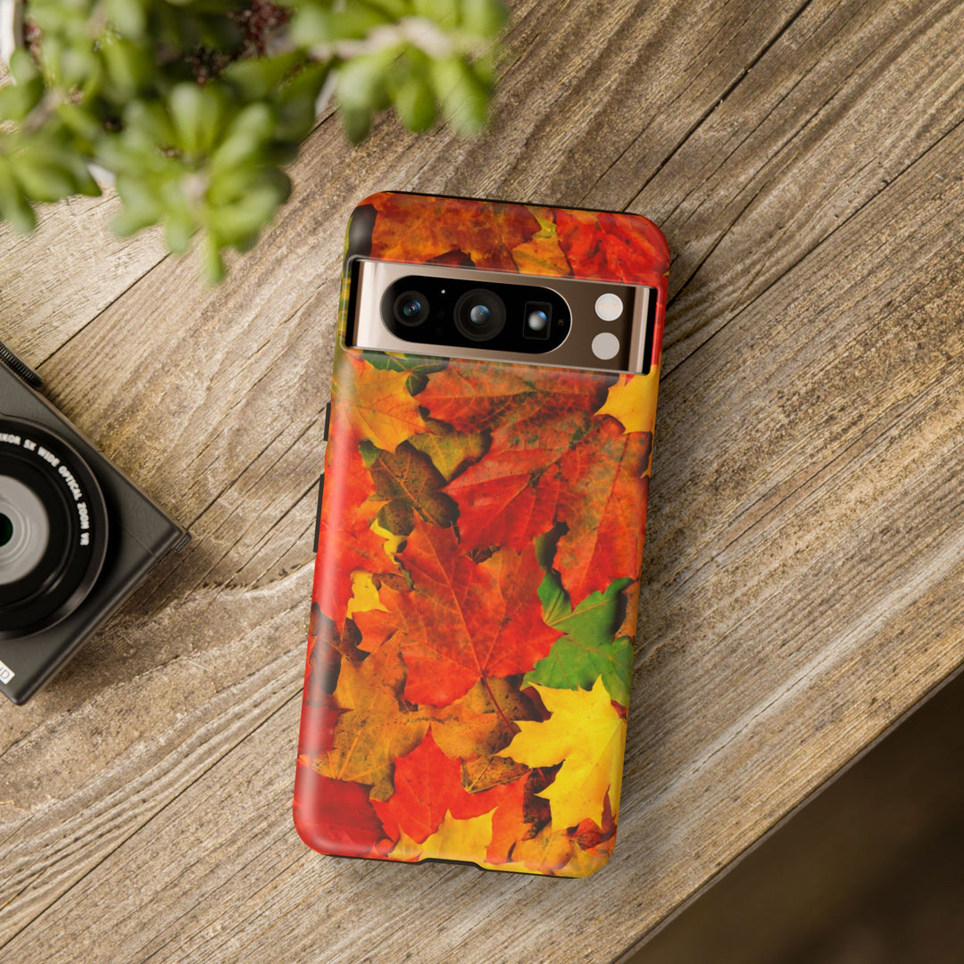 Fall Leaves Impact Resistant, Cute Phone Cases for Samsung S24, S23, S22, S21, IPhone 15 pro Iphone 14 pro Iphone 13 IPhone 12 Iphone 11 - Studio40ParkLane