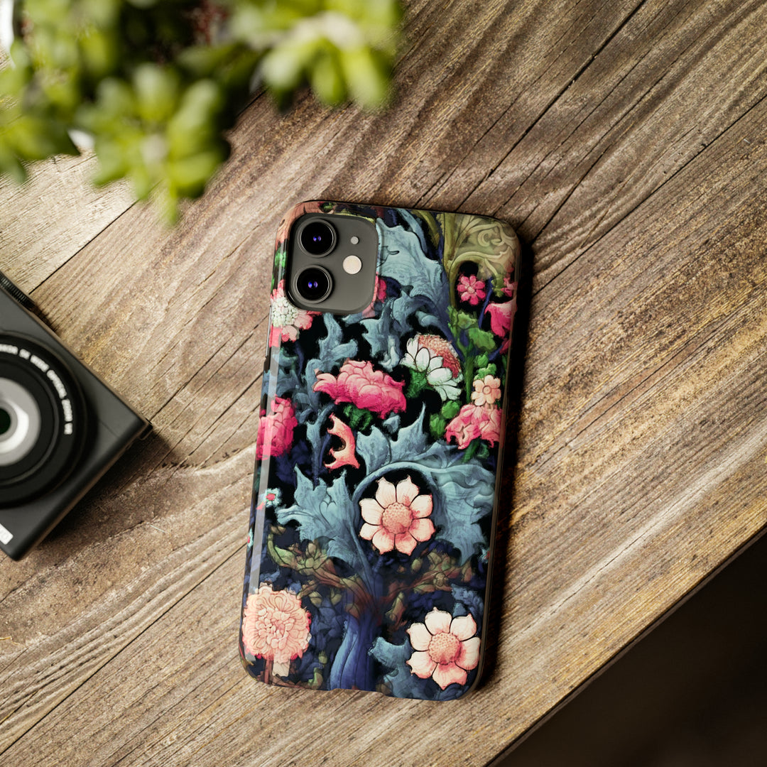 Slim Cute Phone Cases for Iphone - | iPhone 15 Case | iPhone 15 Pro Max Case, Iphone 14 Case, Iphone 14 Pro Max, Iphone 13, Flowers Scene - Studio40ParkLane