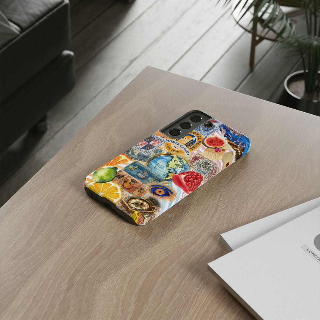 Cute European Summer Collage Phone Case, for IPhone 16 Case | Iphone 15, Iphone 14, IPhone 13 Case, 11 8 7, Samsung Galaxy S24, S23, S22, S21 Extra Protective - Studio40ParkLane