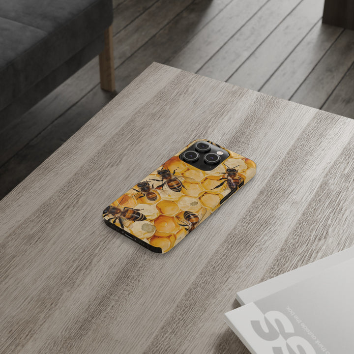 Slim Cute Phone Cases for Iphone - | iPhone 15 Case | iPhone 15 Pro Max Case, Iphone 14 Case, Iphone 14 Pro Max, Iphone 13, Summer Honey Bees - Studio40ParkLane