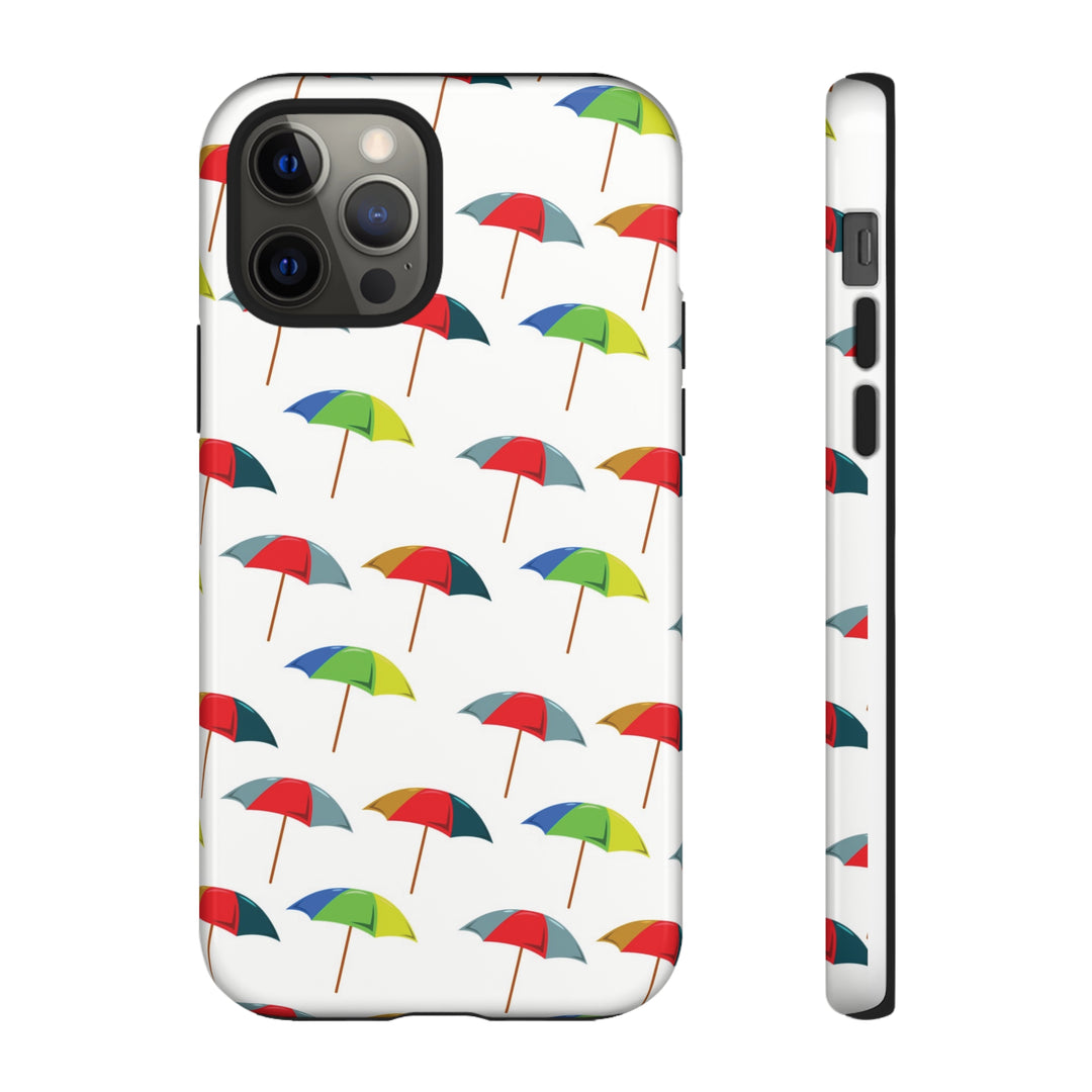 Cute IPhone Case | Colorful Beach Parasols, iPhone 15 Case | iPhone 15 Pro Case, Iphone 14 Case, Iphone 14 Pro Max Case, Protective Iphone Case - Studio40ParkLane