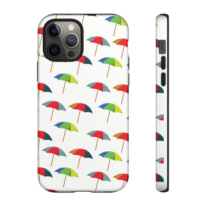 Cute IPhone Case | Colorful Beach Parasols, iPhone 15 Case | iPhone 15 Pro Case, Iphone 14 Case, Iphone 14 Pro Max Case, Protective Iphone Case - Studio40ParkLane