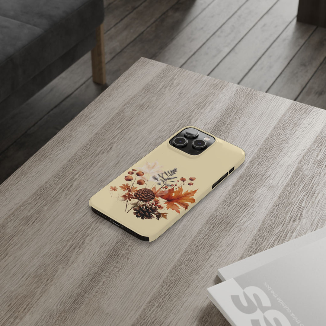 Slim Fall Leaves Foliage Cute Phone Cases for Iphone 16 | iPhone 15 Case | iPhone 15 Pro Max Case, Iphone 14, Iphone 14 Pro Max, Iphone 13, Slim Mom Dad Gift - Studio40ParkLane