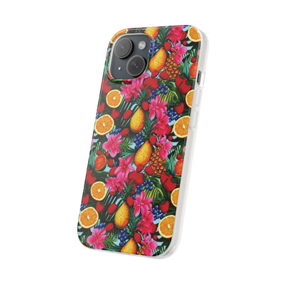 Cute Flexi Phone Cases, For Iphones and Samsung Galaxy Phones, Summer Mixed Fruit, Galaxy S23 Phone Case, Samsung S22 Case, Samsung S21, Iphone 15, Iphone 14, Iphone 13