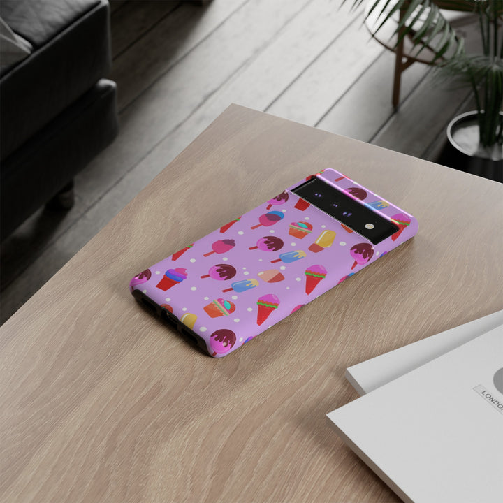 Cute Samsung Case | Cool Iphone Case | Summer Pink Ice - Cream, Samsung S24, S23, S22, S21, IPhone 15 Case | Iphone 14 Case, Iphone 13 Case - Studio40ParkLane