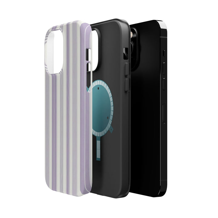 MagSafe Cute Phone Case, Coastal Striped Phone Case for iPhone 17 16 15 14 13 12 Pro Max, Samsung S25 S24 S23 Ultra case
