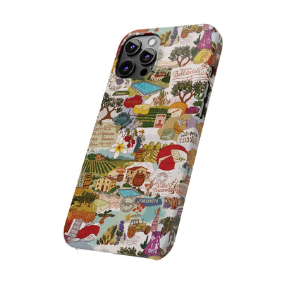 Slim Italy Tuscany Coquette Collage Cute Phone Case for Iphone 17 - | iPhone 16 Pro Max Case | iPhone 15 Case Iphone 14 13 12 11 10 9 8 7 - Studio40ParkLane