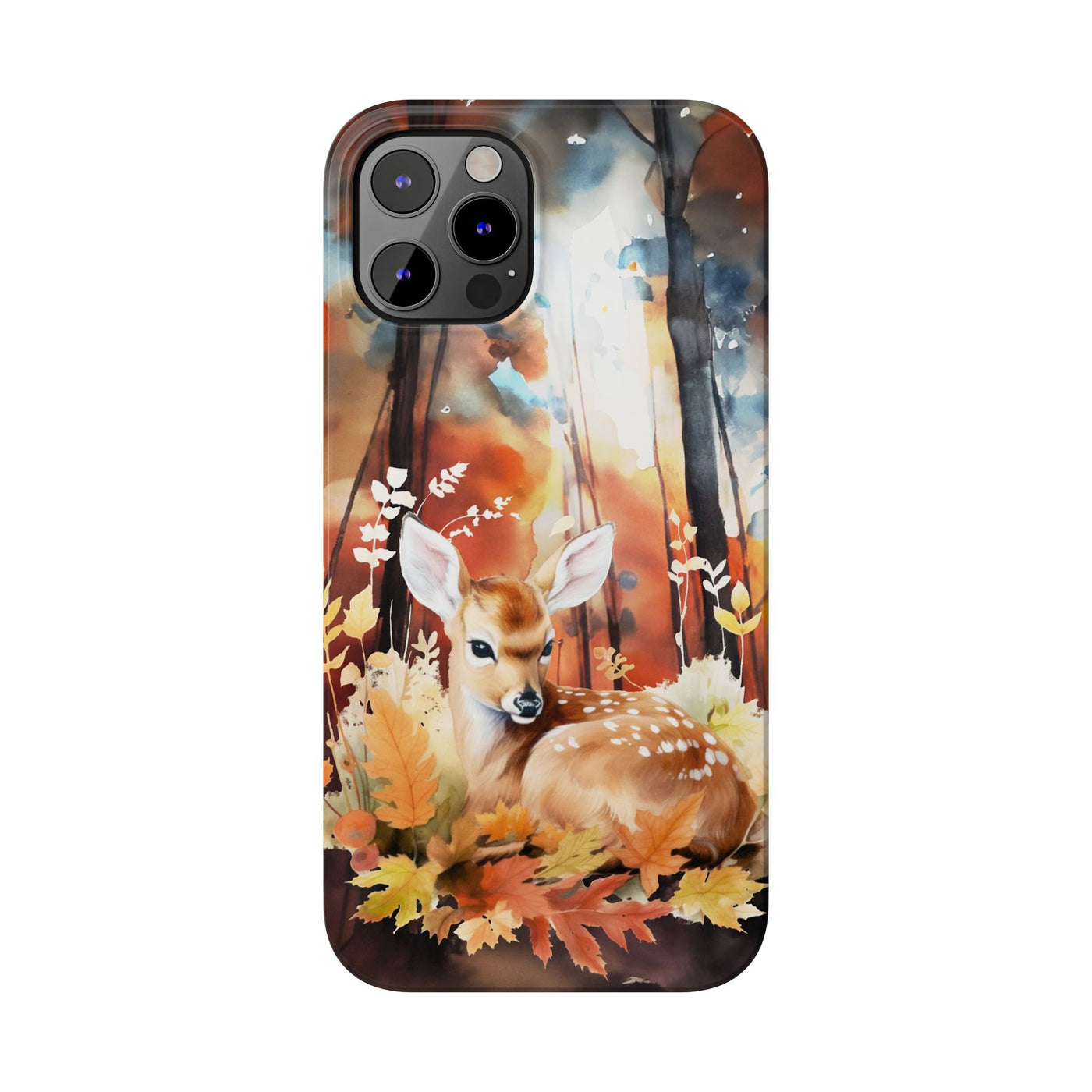 Slim Fall Autumn Forest Deer Gift for Her Cute Phone Cases for Iphone 16 | iPhone 15 Case | iPhone 15 Pro Max Case, Iphone 14, Iphone 14 Pro Max, Iphone 13, Slim