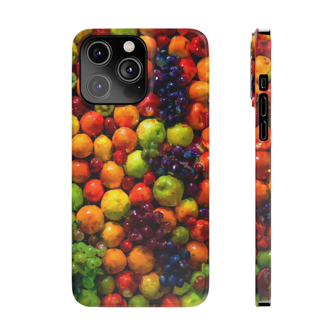 Slim Cute Phone Cases for Iphone | iPhone 15 Case | iPhone 15 Pro Max Case, Iphone 14, Iphone 14 Pro Max, Iphone 13, Summer Assorted Fruits - Studio40ParkLane