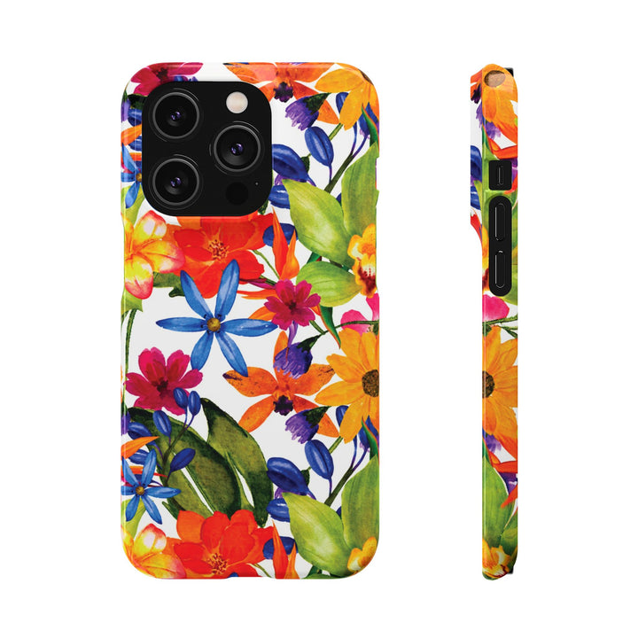 Sleek Snap Colorful Flowers Cute Phone Case for iPhone 16 15 14 13 12 11 X Xs Max Xr Pro Plus Samsung Galaxy S24 S23 S22 S21 S20 Note Ultra