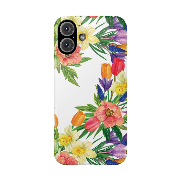 Slim Spring Flowers Gift for Her Cute Phone Cases for Iphone 16 Pro Max | iPhone 15 Case | iPhone 15 Pro Max Case, Iphone 14, 13, 12, 11, 10, 8, 7 - Studio40ParkLane