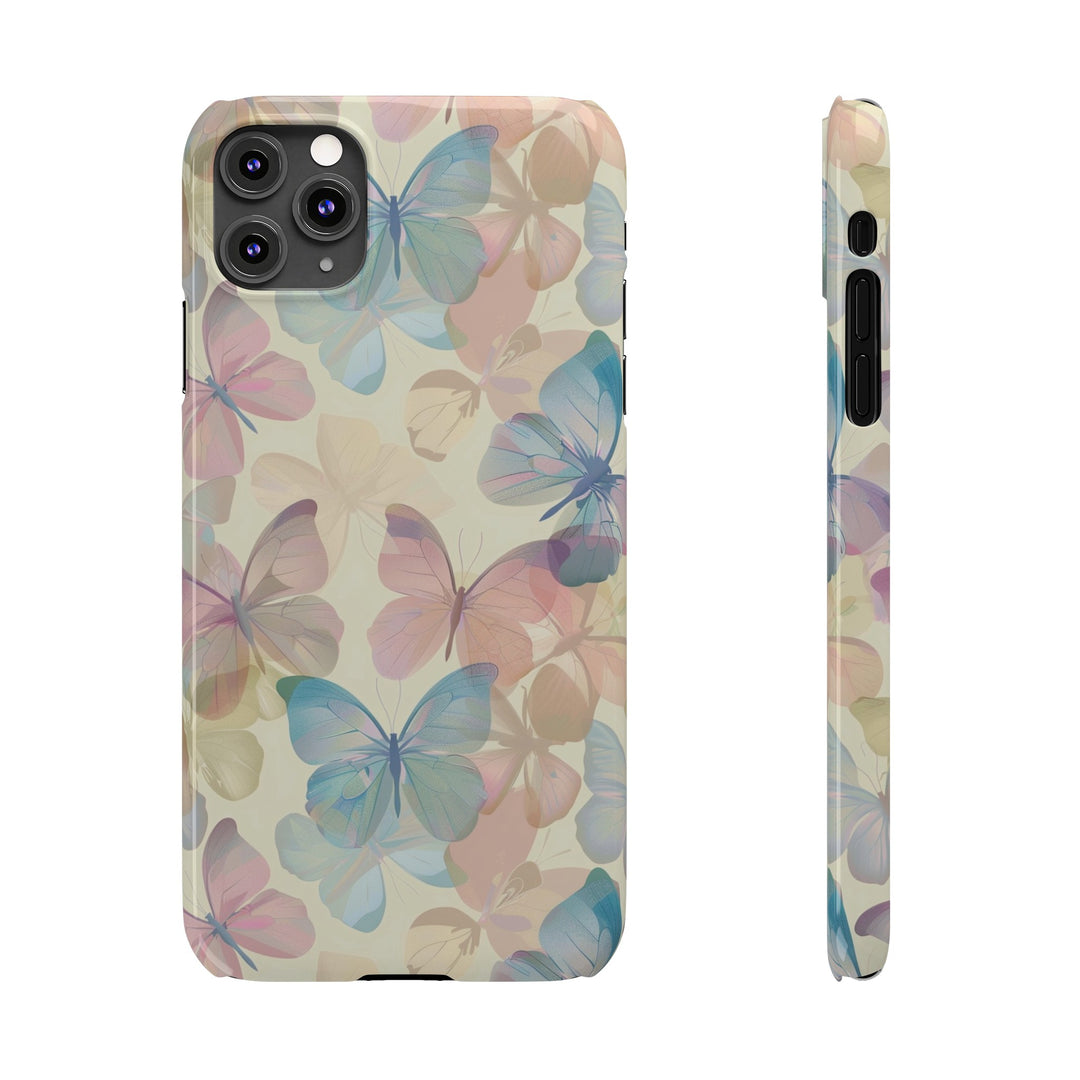 Slim Cute Phone Cases for Iphone - | iPhone 15 Case | iPhone 15 Pro Max Case, Iphone 14 Case, Iphone 14 Pro Max, Iphone 13, Summer Pastel Butterflies - Studio40ParkLane