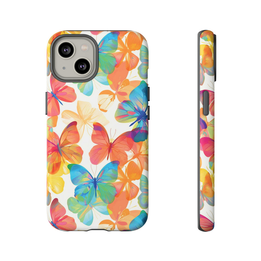 Cute Samsung Case | Cool Iphone Case | Summer Bright Butterflies, Samsung S24, S23, S22, S21, IPhone 15 Case | Iphone 14 Case, Iphone 13 Case - Studio40ParkLane