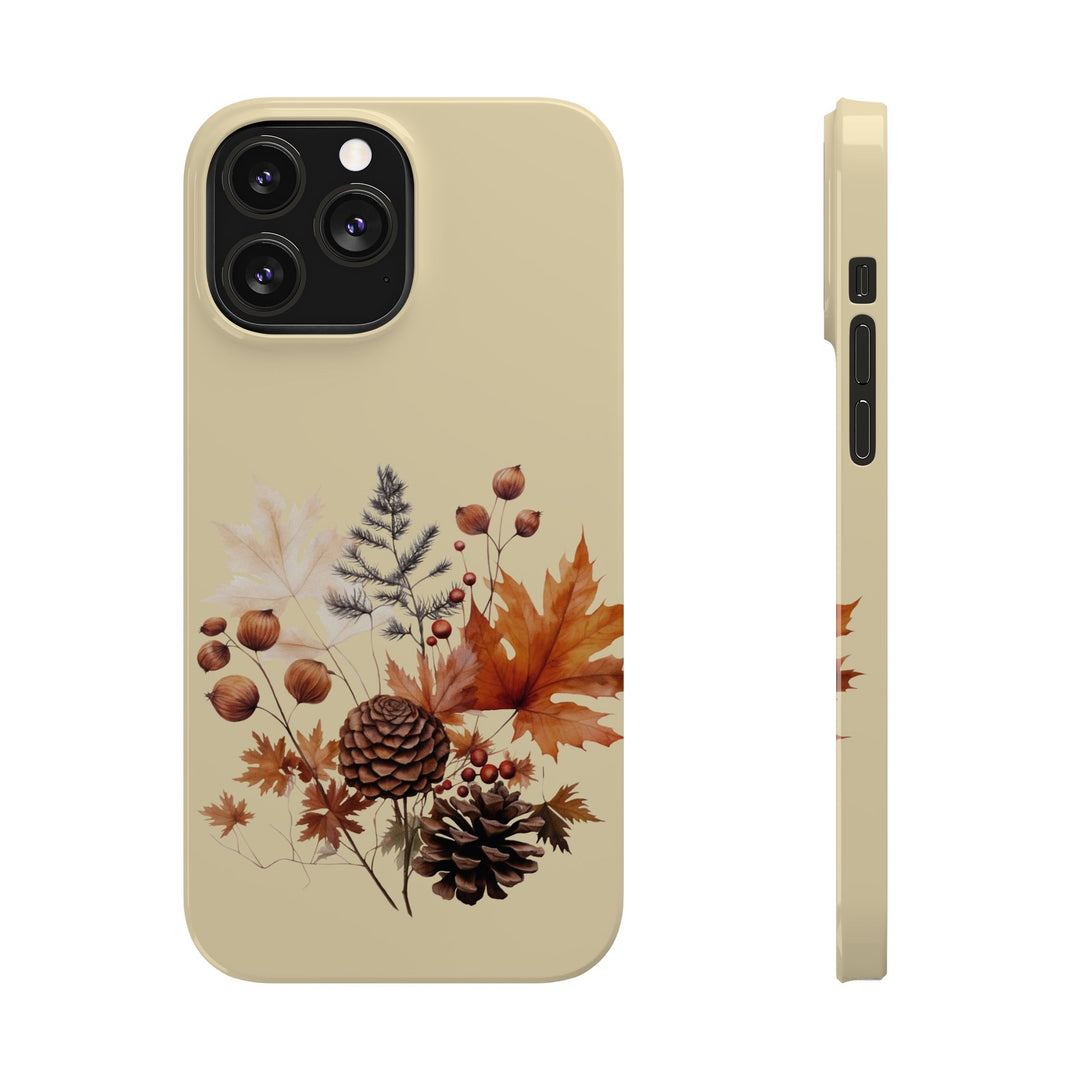 Slim Fall Leaves Foliage Cute Phone Cases for Iphone 16 | iPhone 15 Case | iPhone 15 Pro Max Case, Iphone 14, Iphone 14 Pro Max, Iphone 13, Slim Mom Dad Gift - Studio40ParkLane