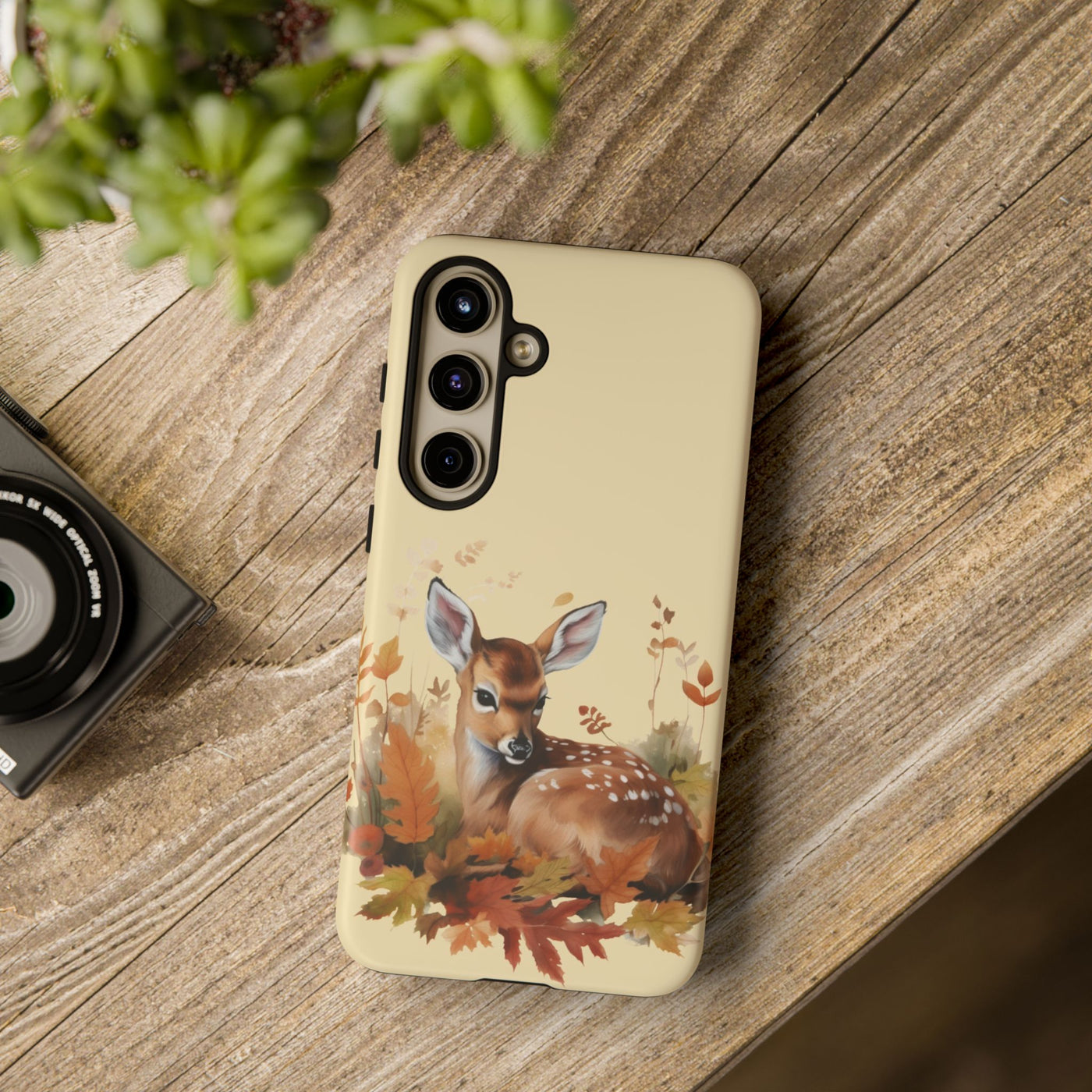 Autumn Fall Deer Gift for Her Cute Phone Case for, Samsung Galaxy S24, S23, S22, S21, IPhone 16 Case | Iphone 15, Iphone 14, IPhone 13 Case