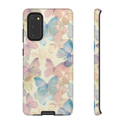 Cute Samsung Case | Cool Iphone Case | Summer Pastel Butterflies, Samsung S24, S23, S22, S21, IPhone 15 Case | Iphone 14 Case, Iphone 13 Case