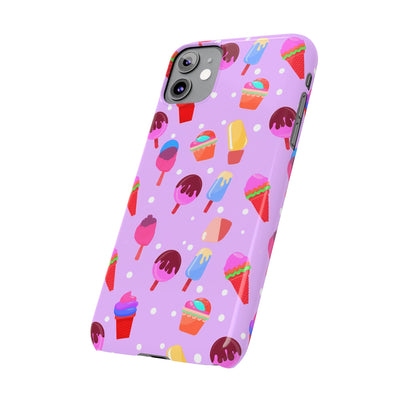 Slim Cute Phone Cases for Iphone - | iPhone 15 Case | iPhone 15 Pro Max Case, Iphone 14 Case, Iphone 14 Pro Max, Iphone 13, Summer Ice-cream Pink