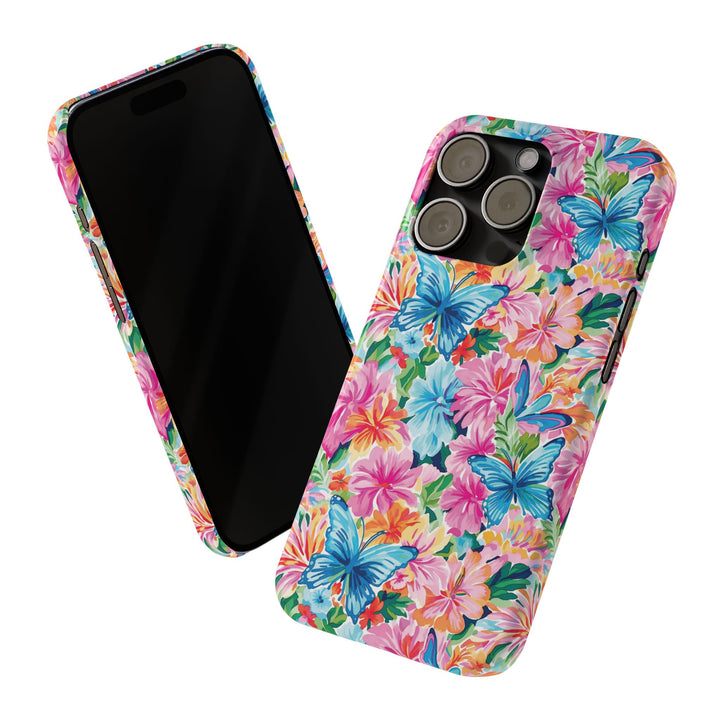 Slim Butterflies Flowers Gift for Her Cute Phone Cases for Iphone 16 Pro Max | iPhone 15 Case | iPhone 15 Pro Max Case, Iphone 14, 13, 12, 11, 10, 8, 7 - Studio40ParkLane