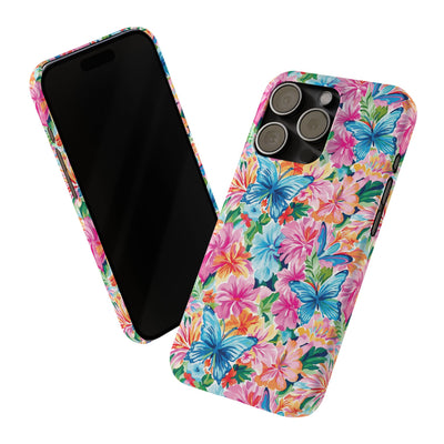Slim Butterflies Flowers Gift for Her Cute Phone Cases for Iphone 16 Pro Max | iPhone 15 Case | iPhone 15 Pro Max Case, Iphone 14, 13, 12, 11, 10, 8, 7