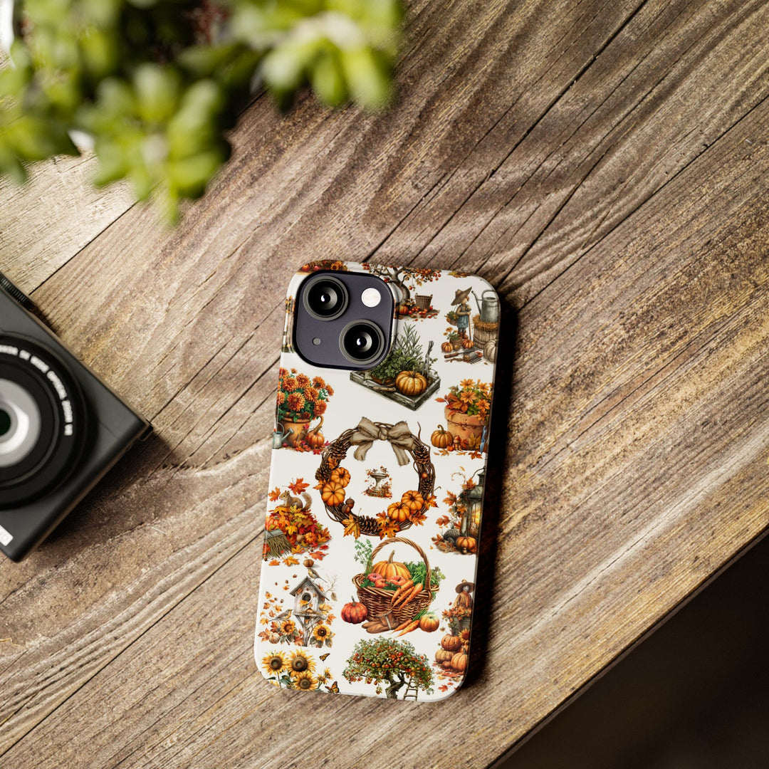 Slim Fall Leaves Collage Cute Phone Cases for Iphone | iPhone 15 Case | iPhone 15 Pro Max Case, Iphone 14, Iphone 14 Pro Max, Iphone 13, 12 - Studio40ParkLane