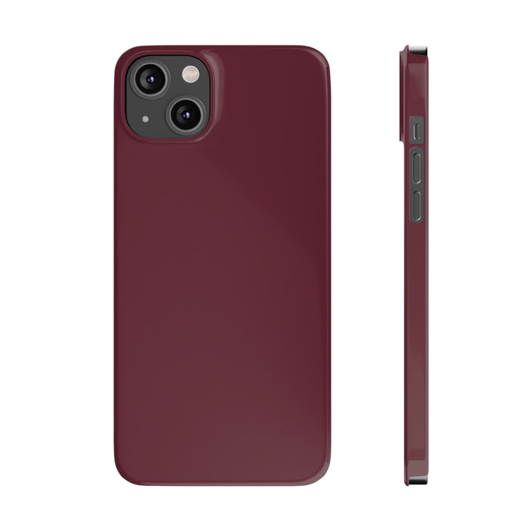 Slim Burgundy Maroon Gift for Her Aesthetic Cute Phone Case for Iphone 16 - | iPhone 15 Pro Max Case | iPhone 14 Case 13 12 11 10 9 8 7 - Studio40ParkLane