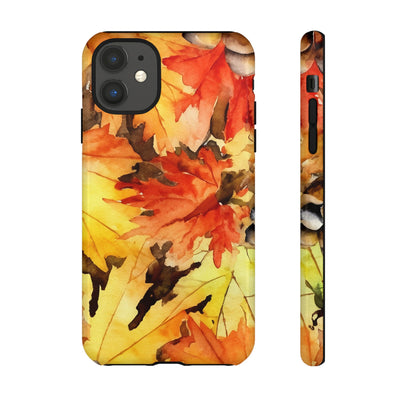 Impact Resistant, Fall Leaves, Cute Phone Cases for Samsung S24, S23, S22, S21, IPhone 15 pro Iphone 14 pro Iphone 13 IPhone 12 Iphone 11