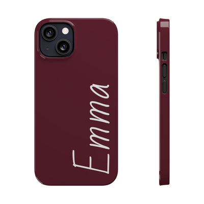 Personalized Initial Name Custom Slim Phone Cases for Iphone 16 Pro Max | iPhone 15 Case | iPhone 15 Pro Max Case, Iphone 14, 13, 12, 11, 10, 8, 7 - Studio40ParkLane