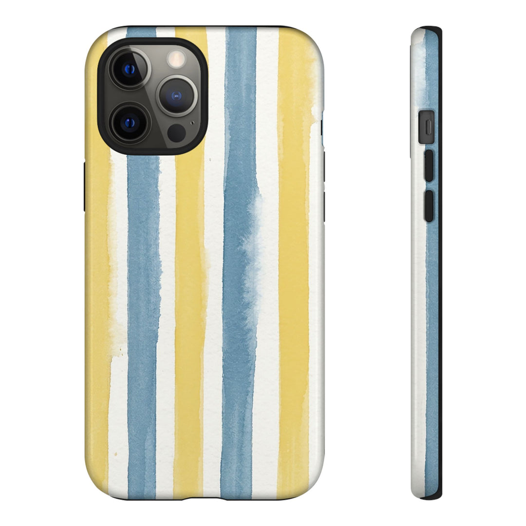 Tough Cute Yellow Stripes Phone Case, for IPhone 17 Pro Max | Iphone 17 Air, Iphone 16, IPhone 15, 14 13 12, Samsung Galaxy S26, S25, S24, S23 - Studio40ParkLane