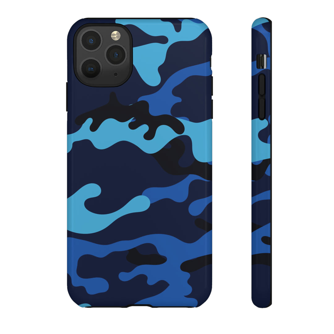 Cool Phone Case | Blue Camouflage, For iPhone 15 Case | iPhone 15 Pro Case, Iphone 14 Case, Iphone 14 Pro Max Case, Protective Iphone Case - Studio40ParkLane