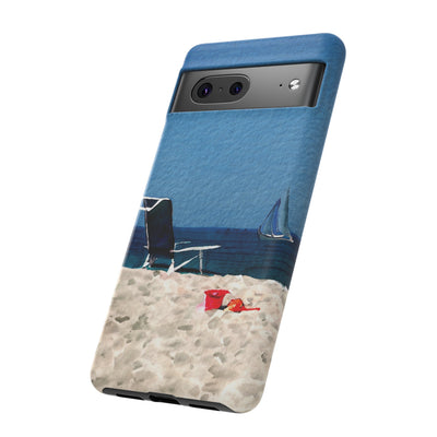 Cute Samsung Case | Cool Iphone Case | Summer Blue Beach Chair, Samsung S24, S23, S22, S21, IPhone 15 Case | Iphone 14 Case, Iphone 13 Case