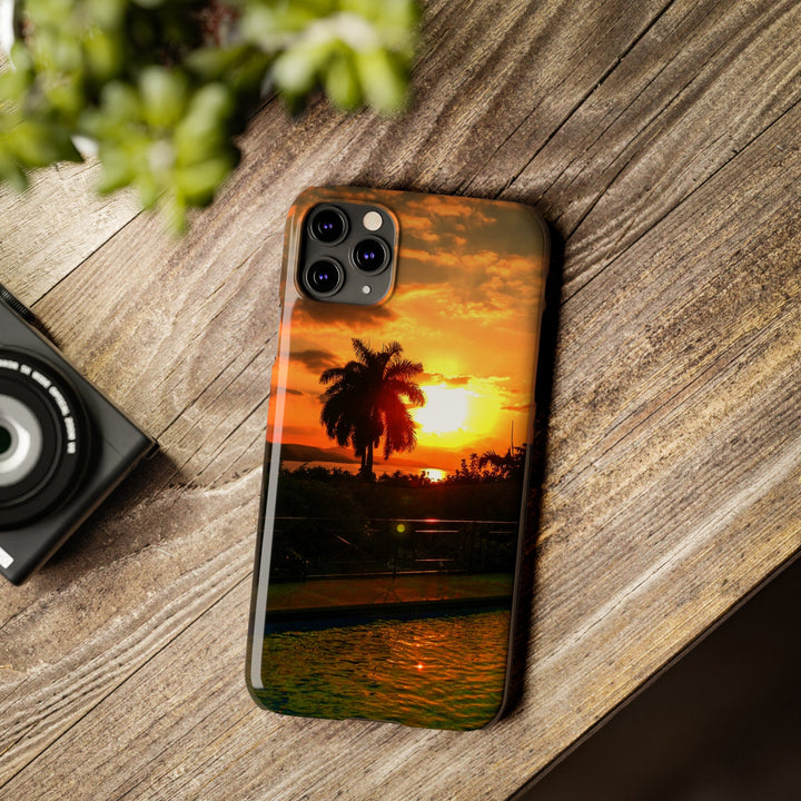 Slim Cute Phone Cases for Iphone - | iPhone 15 Case | iPhone 15 Pro Max Case, Iphone 14 Case, Iphone 14 Pro Max, Iphone 13, Summer Jamaica Sunset - Studio40ParkLane