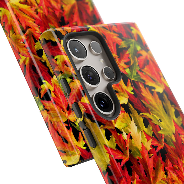 Fall Leaves Impact Resistant, Cute Phone Cases for Samsung S24, S23, S22, S21, IPhone 15 pro Iphone 14 pro Iphone 13 IPhone 12 Iphone 11 - Studio40ParkLane