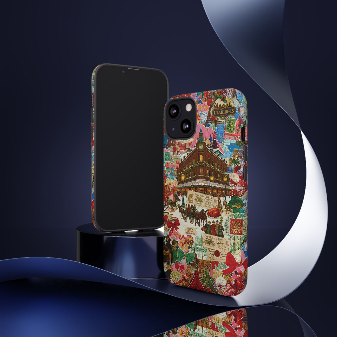 Aesthetic Tough London Coquette Collage Premium Phone Case - For iPhone 17 Pro Max iPhone 16 Pro iPhone 15 Iphone 14 Plus 13 Pro 12 11 10 XR - Studio40ParkLane