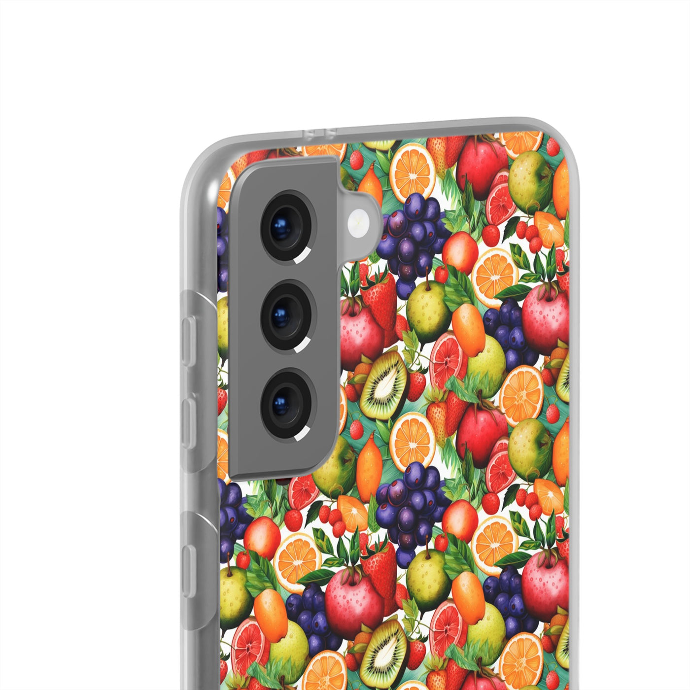 Cute Flexi Phone Cases, Summer Fruit Mix, Compatible with Samsung Galaxy S23, Samsung S22, Samsung S21, Samsung S20, Galaxy S20 Ultra