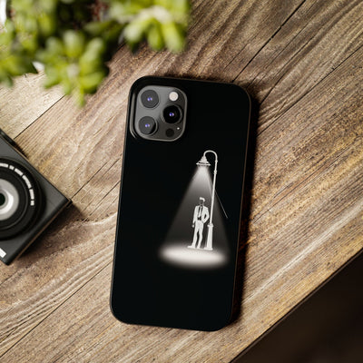 Slim Mystery Man Spotlight Gift for Her Cute Phone Cases for Iphone 16 Pro Max | iPhone 15 Case | iPhone 15 Pro Max Case, Iphone 14, 13, 12, 11, 10, 8, 7