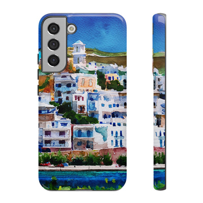 Impact Resistant, Greece House, Cute Phone Cases for Samsung S24, S23, S22, S21, IPhone 15 pro Iphone 14 pro Iphone 13 IPhone 12 Iphone 11