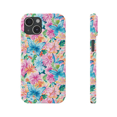 Slim Butterflies Flowers Gift for Her Cute Phone Cases for Iphone 16 Pro Max | iPhone 15 Case | iPhone 15 Pro Max Case, Iphone 14, 13, 12, 11, 10, 8, 7