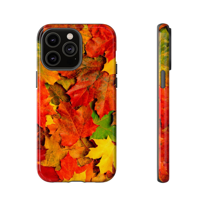 Fall Leaves Impact Resistant, Cute Phone Cases for Samsung S24, S23, S22, S21, IPhone 15 pro Iphone 14 pro Iphone 13 IPhone 12 Iphone 11 - Studio40ParkLane