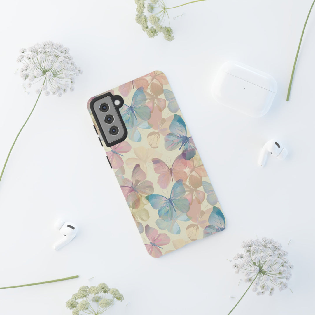 Cute Samsung Case | Cool Iphone Case | Summer Pastel Butterflies, Samsung S24, S23, S22, S21, IPhone 15 Case | Iphone 14 Case, Iphone 13 Case - Studio40ParkLane