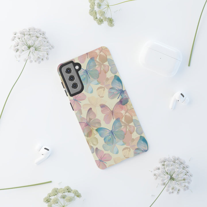 Cute Samsung Case | Cool Iphone Case | Summer Pastel Butterflies, Samsung S24, S23, S22, S21, IPhone 15 Case | Iphone 14 Case, Iphone 13 Case - Studio40ParkLane