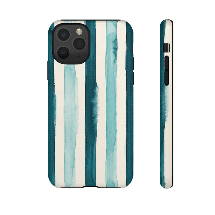 Tough Cute Green Stripes Phone Case, for IPhone 17 Pro Max | Iphone 17 Air, Iphone 16, IPhone 15, 14 13 12, Samsung Galaxy S26, S25, S24, S23