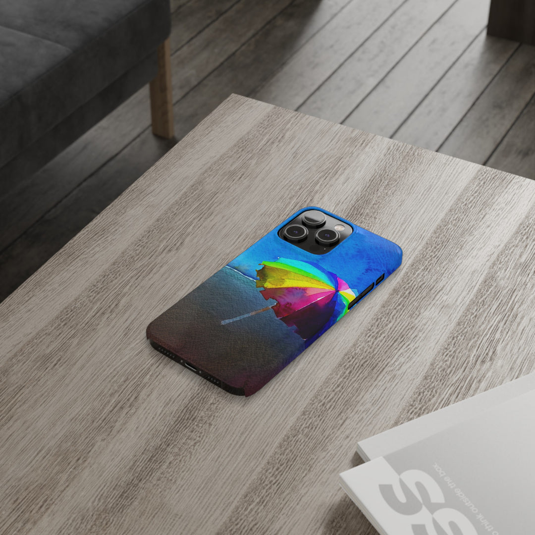 Slim Cute Phone Cases for Iphone - | iPhone 15 Case | iPhone 15 Pro Max Case, Iphone 14 Case, Iphone 14 Pro Max, Iphone 13, Summer Beach Umbrella - Studio40ParkLane