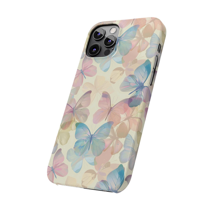 Slim Cute Phone Cases for Iphone - | iPhone 15 Case | iPhone 15 Pro Max Case, Iphone 14 Case, Iphone 14 Pro Max, Iphone 13, Summer Pastel Butterflies - Studio40ParkLane