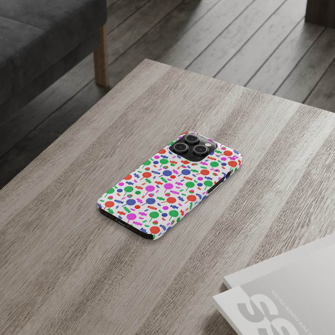 Slim Cute Phone Cases for Iphone - | iPhone 15 Case | iPhone 15 Pro Max Case, Iphone 14 Case, Iphone 14 Pro Max, Iphone 13, Summer Lollipops Red - Studio40ParkLane